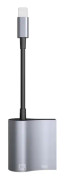 Lightning-gränssnitt till RJ45 Ethernet-adapter 2-i-1 LAN-nätverksadapter Stödjer 10/100 Mbps Gigabit-nätverkskabelkonverterare