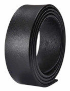 100% Koläder Bälte Utan Spänne 3,5 cm Bredd Äkta Läder Designerbälte Herr Hög Kvalitet 3.5Black 105CM