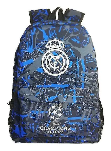 Graffiti Real Madrid Uefa Champions League Axelväska Fan Ryggsäck Student Skolväska Förvaringsväska HX