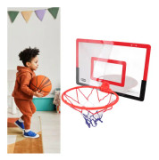 Minibasketbollset Hålfri Montering Studsdesign Röd Svart Inomhus Förälder-Barn Interaktion Basketboll Leksak