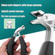 Sherum Clipmaster Pro, Ergonomisk Vinklad Nagelklippare för Seniorer - WELLNG