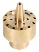 Fontänpumpmunstycke Set Vattenspraymunstycken Fontänmunstycke Inställning Mässing Fontän Sprinklerhuvud Damm Pool Spraymunstycke Bevattning Dimning Tillbehör IZ