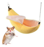 Banan Hamster Säng Hus Hängmatta Litet Djur Varm Säng Hus Bur Nest Hamster Tillbehör för Sockerglidare Hamster Liten Fågel Husdjur