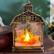 Juldekorationer Retro Bärbar Liten Nattlampa Led Prydnader Julgransprydnader Brons-Älg