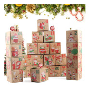 Adventskalenderlådor, 24 adventskalendrar, Julkalenderlåda, Adventslåda, Gör-det-själv-adventskalender