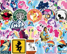50-pack My Little Pony-klistermärken