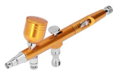 Nagel Airbrush Maskin, Nagelspraypistol Bärbar G1/8 Airbrush Färgspraypistol Airbrush Maskin För Makeup Nagelkonst Kostymhantverk (AR180 Guld)