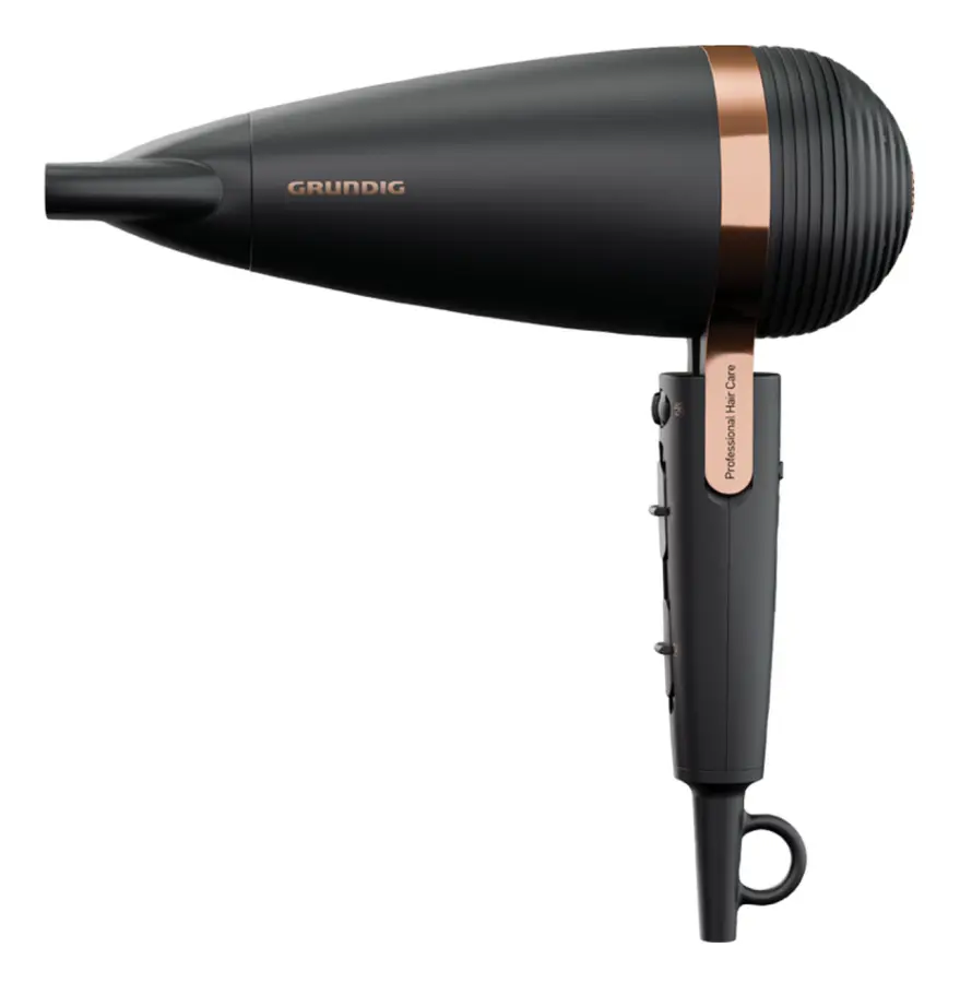 Grundig HD 8080 - Hårtorkare - sort/rosenguld
