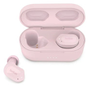 Belkin SoundForm Play - True wireless-hörlurar med mikrofon - inuti örat - Bluetooth - aktiv brusradering - rosa