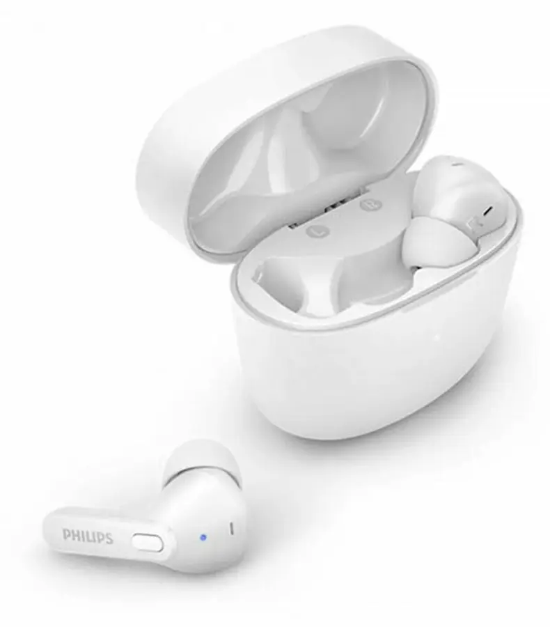 Philips TAT2206WT - True wireless-hörlurar med mikrofon - inuti örat - Bluetooth - vit