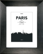 Hama Paris, Enbildsram, Glas, Plast, Svart, 10 x 15 cm, 150 mm, 200 mm
