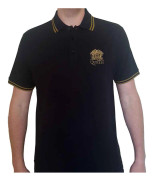 Queen Unisex Polo Shirt: Crest Logo (Large)