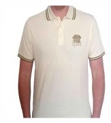 Queen Unisex Polo Shirt: Crest Logo (X-Large)