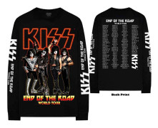 KISS Unisex Long Sleeved T-Shirt: End Of The Road Tour (Back & Sleeve Print) (Small)
