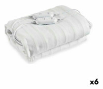 Elektrisk dubbel värmemadrass Vit Polyester 140 x 1 x 160 cm (6 antal)