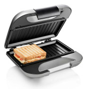 Princess Smörgåsgrill Deluxe svart 750W grå