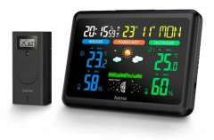 Hama 00185861, Svart, Inomhushygrometer, Inomhustermometer, Utomhushygrometer, Utomhustermometer, hygrometer, Termometer, 20 - 95%, 20 - 95%, 0 - 50