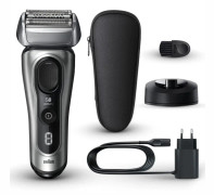 Braun Series 8 8517s, Silver, Knappar, Batteri, Litium-Ion (Li-Ion), Inbyggt batteri, 60 min