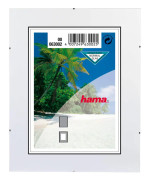 Hama Frameless Picture Holder Clip-Fix - Fotohållare - Designat för: 2,75 x 4 tum (7 x 10 cm) - glas - rektangulär