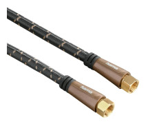 HAMA Kabel Antenn SAT 120dB F-Plug-F-Plug Svart 1.5m