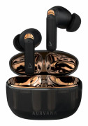 Creative Aurvana Ace 2 - True wireless-hörlurar med mikrofon - inuti örat - Bluetooth - aktiv brusradering - genomskinlig svart, koppar