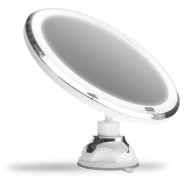 Gillian Jones - Suction Cup Mirror w. Adjustable LED Light, Touch Function 10x Magnification