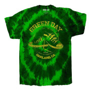 Green Day Kids T Shirt All Stars Band Logo Official Green Dye Wash