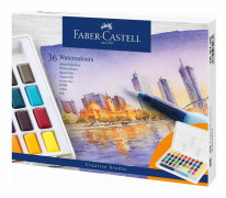 Akvarellfärger Creative Studio Färgkakor Etui med 36 Färger Faber-Castell
