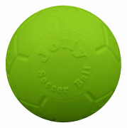 JollyFlex (gummi)boll med fotbollsmönster Flyter Grön Diameter 15 cm Äppeldoft Jolly Soccer