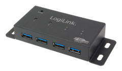 USB 3.0 Hub 4-Port, Metal, Incl. Power Supply