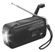 Logilink Dynamo Hand Crank Radio w.Solar Panel & Torch
