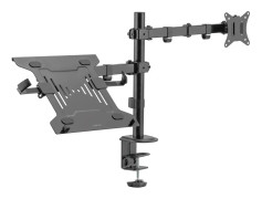 LogiLink Monitorfäste 17-32" med hållare för laptop/surfplatta 10-15,6"