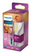 Philips LED E27 Normal 40W Klar Dimbar