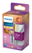 Philips - LED-glödlampa med filament - form: P45 - klar finish - E14 - 2.5 W (motsvarande 25 W) - klass D - varmt vitt ljus - 2200-2700 K