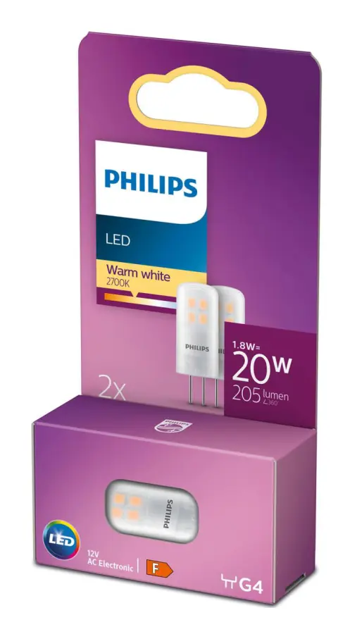 LED 20W G4 12V VARMVIT 2-P