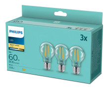 LED CLA 60W E27 NORMAL VARMVIT KLAR 3PF/DISC PROMO