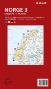 Mellersta Norge 3 Easymap, 1-300 000