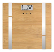 TERRAILLON - Impedansmätarskala - räckvidd 180 kg - trä/bambu - BAMBOO FIT - topp med bambufinish 30 x 30 cm