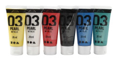 School acrylic paint metallic