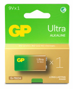 GP Ultra Alkaline 9V-battery, 1604AU/6LF22, 1-pack