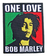 Bob Marley: Standard Woven Patch/One Love