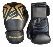 Boxhandske Gold Junior, black/gold, SportMe