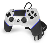 Teknogame Phantom Wired Controller White Playstation 4 PS4