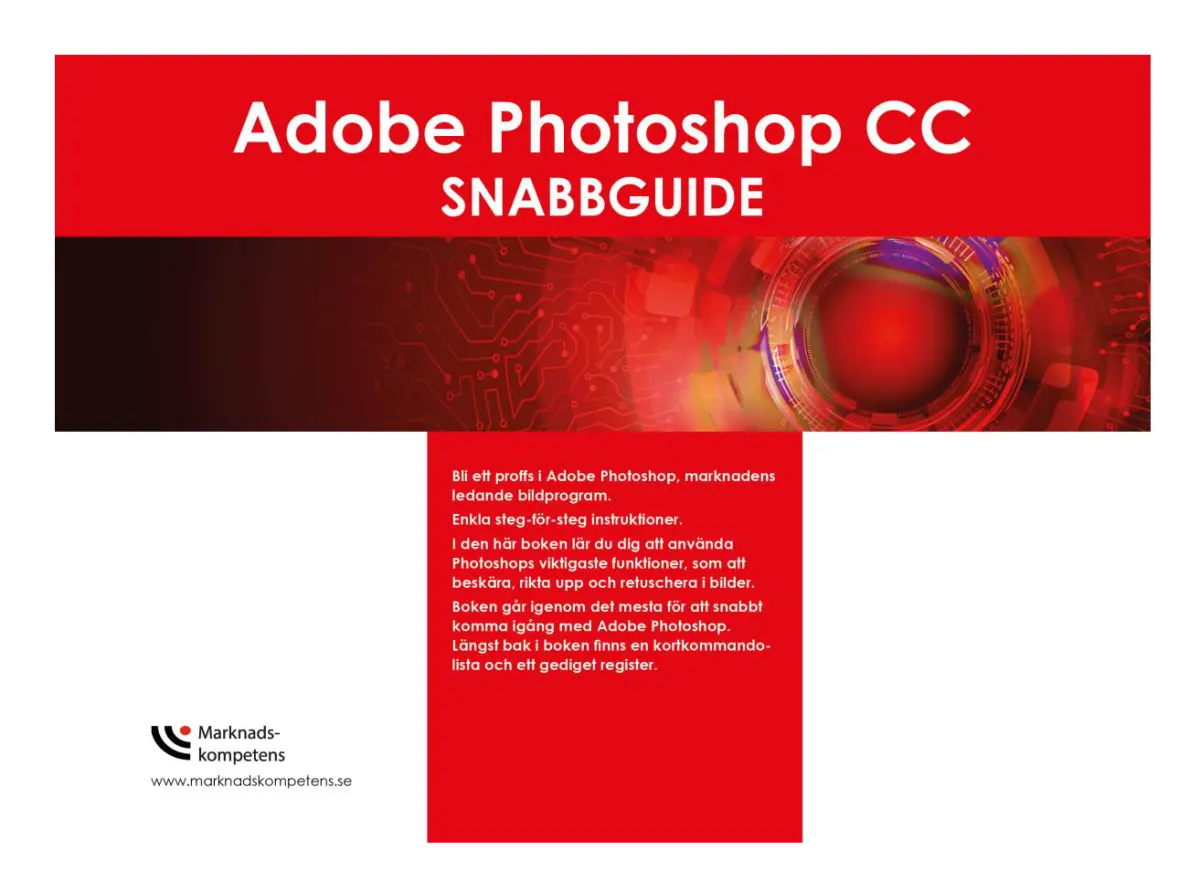Adobe Photoshop CC snabbguide (bok, spiral)