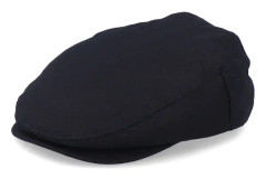 Brixton - Svart flatcap Keps - Hooligan Black Snap Cap @ Hatstore
