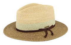 Stetson - Beige straw Hatt - Traveller Toyo Beige/Brown Straw Hat @ Hatstore