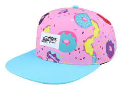 Headster - Rosa snapback Keps - Kids Duh Donut Pink Snapback @ Hatstore