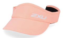 2XU - Rosa visor Keps - Run Visor Pop Coral/White Visor @ Hatstore