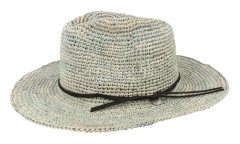 Barts - Blå straw Hatt - Celery Hat Dark Celadon Straw Hat @ Hatstore