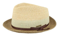 Stetson - Beige straw Hatt - Player Toyo Beige/Brown Straw Hat @ Hatstore